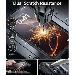 ESR iPhone 16 Pro Max Hülle kompatibel mit MagSafe, 360 Grad stoßfest, klare