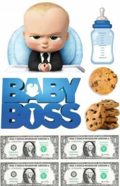 Essbar Baby Boss Zuckermasse Fondant Tortenaufleger Torte Tortenbild Fototorte