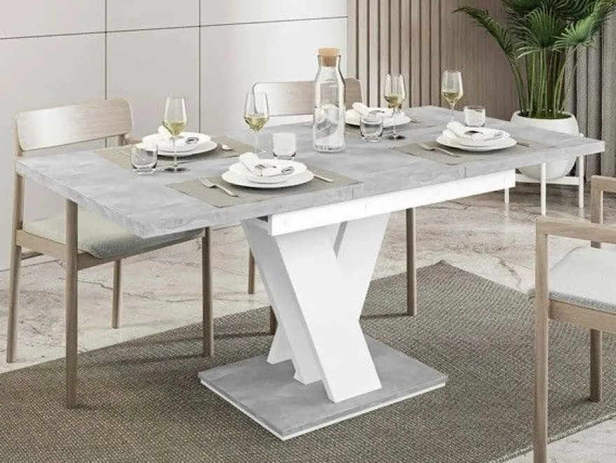 Esstisch MASIVE - Ausklappbar, Tisch, Wohnzimmer, Esszimmertisch, Hochglanz