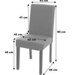Esszimmerstuhl Littau, Küchenstuhl Stuhl, Leder