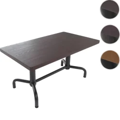 Esszimmertisch HWC-P31, Tisch Esszimmertisch, Industrial Holz 140x80cm