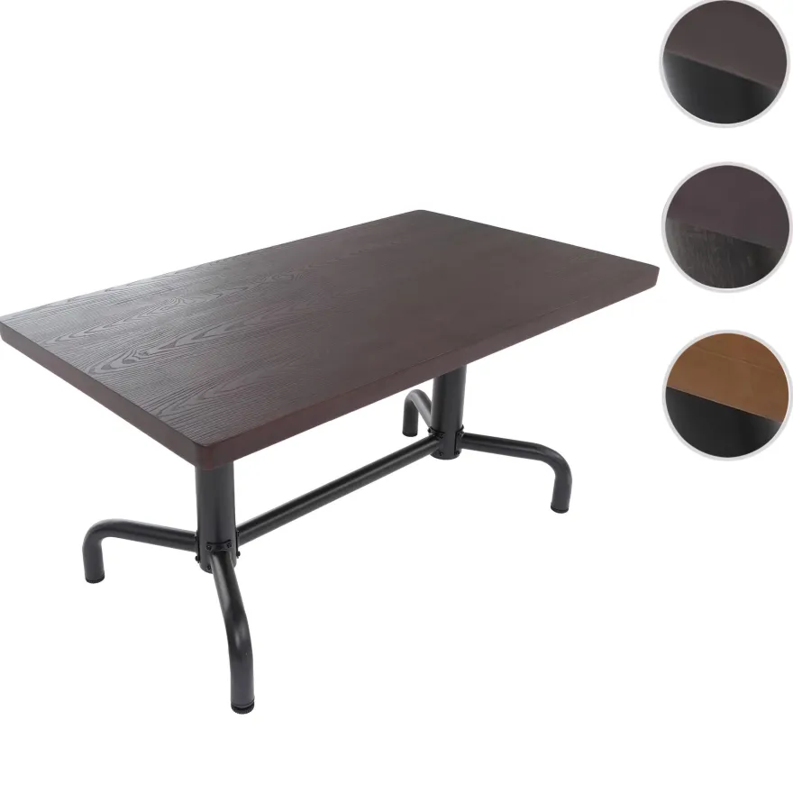 Esszimmertisch HWC-P31, Tisch Esszimmertisch, Industrial Holz 140x80cm
