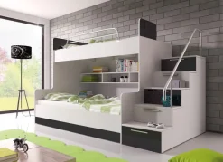 Etagenbett MAJA 2 - Doppelstockbett Hochglanz Kinderbett Hochbett !