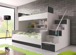 Etagenbett MAJA 2 - Doppelstockbett Hochglanz Kinderbett Hochbett !