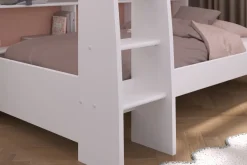 Etagenbett Parisot Leo 11 mit Bettschublade 90x200 Holzdekor Weiß