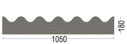 Eternit Welle 6 & 5 Traufgitter Lüftungsgitter Vogelschutzgitter Profil 5 & 6