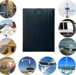 ETFE 100W 150W 180Watt Semiflexibel Monokristalline Solarpanel, Wohnmobil, Boot