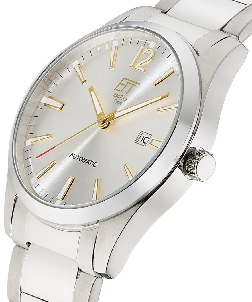 ETT Eco Tech Time Herren-Armbanduhr Automatik Motion Drive Zweifarbig EGS-40408-11M