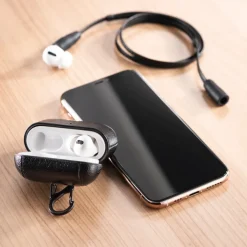 Etui für Apple AirPods Pro mit Sportband Schwarz