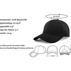 Etyepoh Baseball Cap Herren Damen Unisex Verstellbar Reine Farbe Baseboard