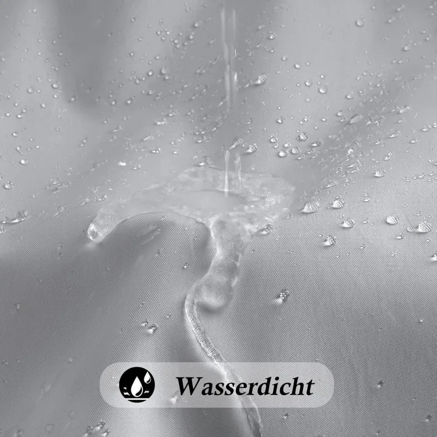 EurCross Duschvorhang Grau 100x180 cm - Wasserdicht, Anti-Schimmel, Schnell