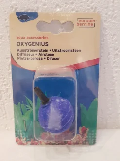 Europet Bernina Sprudelstein Ausströmer Kugel 30mm blau Aquarium Pumpe