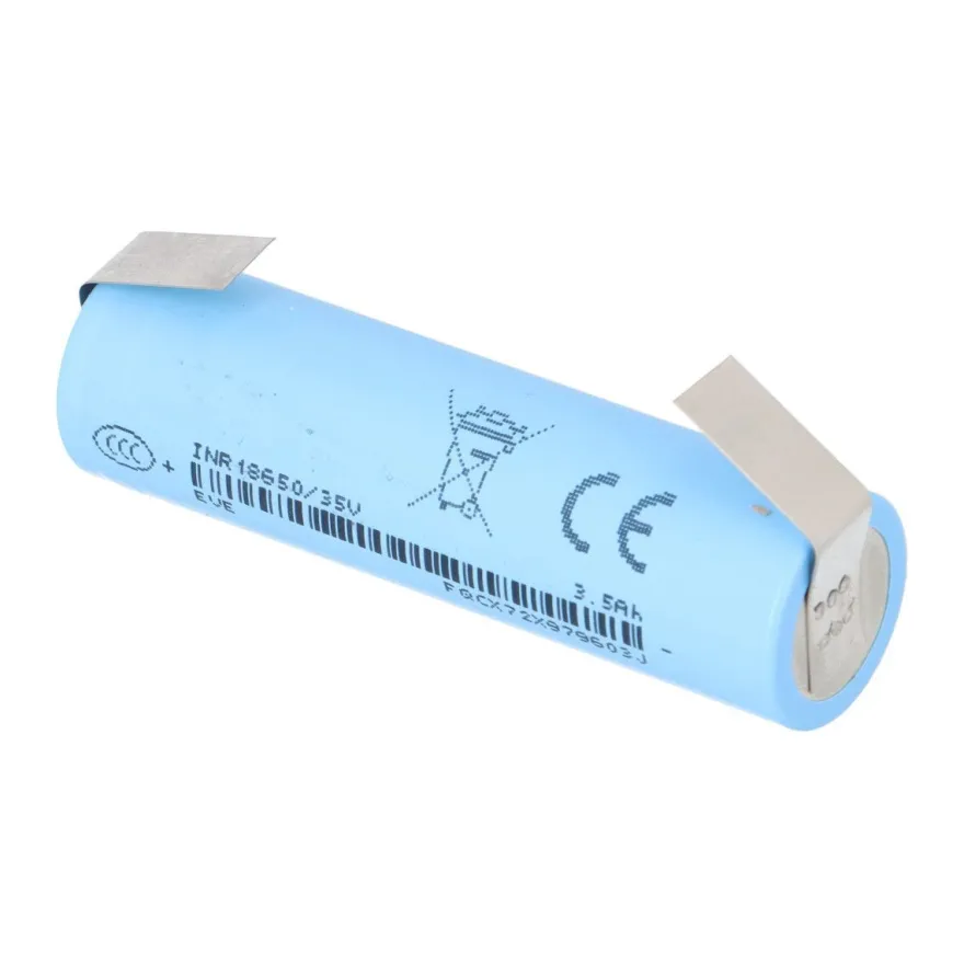 EVE INR18650-35V 18650 Akku 3500mAh 3,6V Flat Top U-Lötfahne
