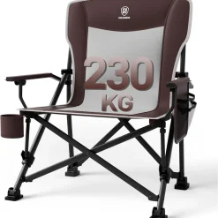 EVER Advanced Campingstuhl Faltbar XL, 230KG belastbar, extra breit mit