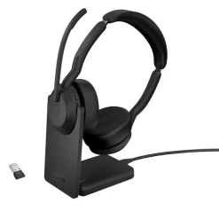 Evolve2 55, mit Ladestation (schwarz, Stereo, UC, USB-A, Link380a)