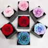 Ewige Rote Rose mit Herz Halskette Geschenk für Frauen - Muttertag Weihnachten