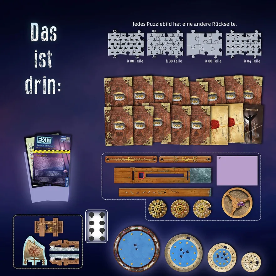 EXIT® Puzzle: Das Gold der Piraten ? Escape Game mit 4 Puzzles 12