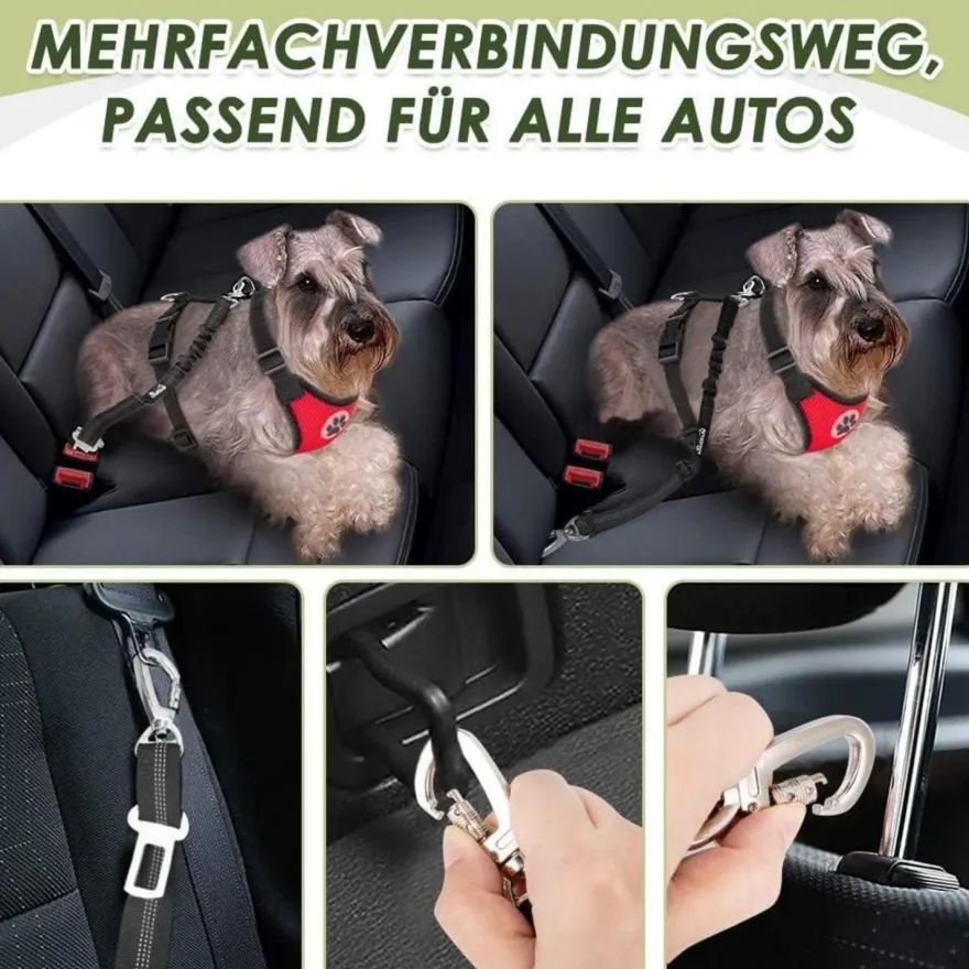 Eyein Hundegeschirr mit Sicherheitsgurt für Auto, atmungsaktiv, verstellbar
