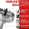 EZARC Hartmetall Lochsäge 75mm - Leistungsstarker Lochöffner für Edelstahl und