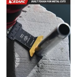 EZARC 3tlg Titan Multitool Sägeblätter - Oszillierend, Universal Schnellwechsel