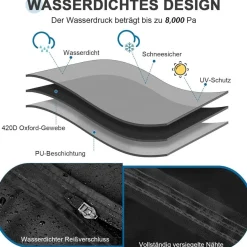 Ezilif Hängesessel Abdeckung 230x200cm, 420D Oxford-Gewebe, wasserdicht