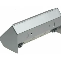 3fach Steckdosenblock silber Aufbaumontage Steckerleiste Mehrfachstecker 45°