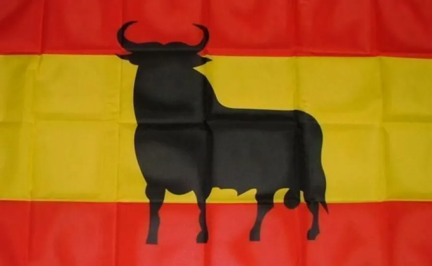 Fahne Flagge Spanien Stier 90 x 150 cm