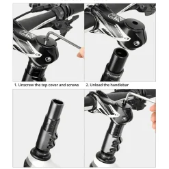 Fahrrad Lenkererhöhung Vorbau Adapter 28.6mm Schwarz - E-Bike SEO
