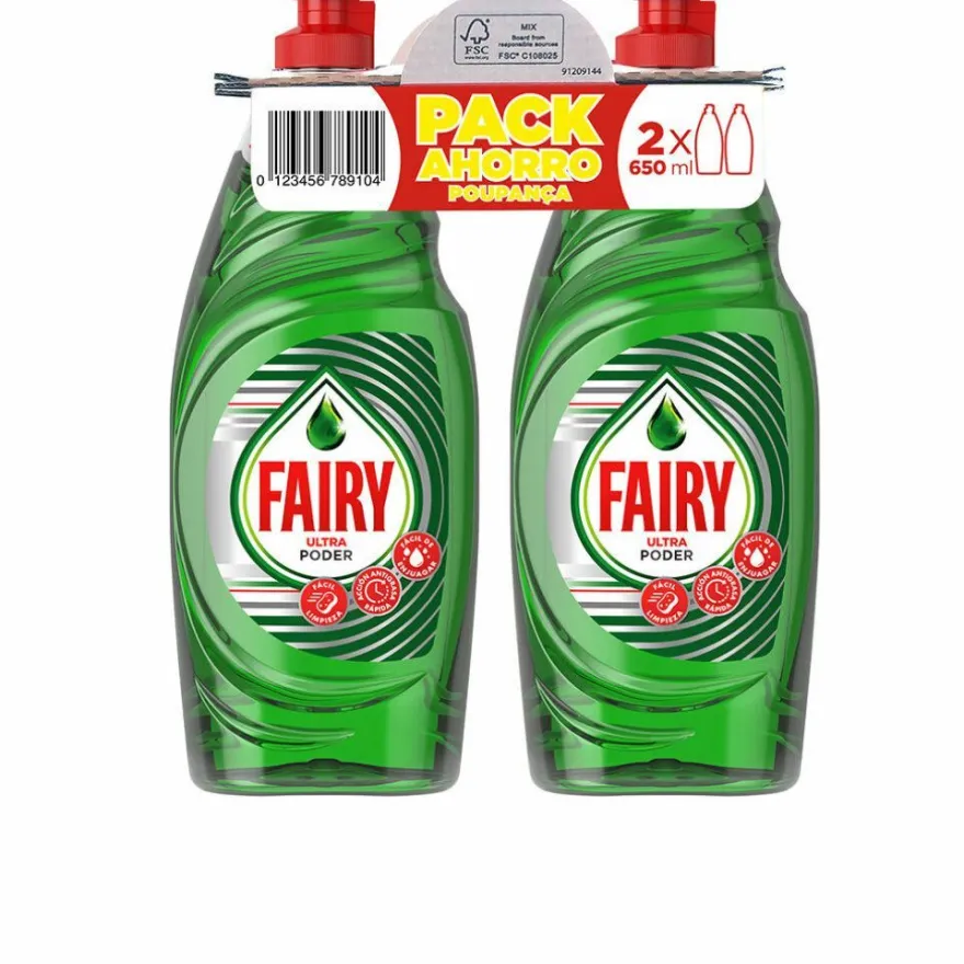 Fairy Ultra Poder Lavavajillas Concentrado Lote 2 X 650ml
