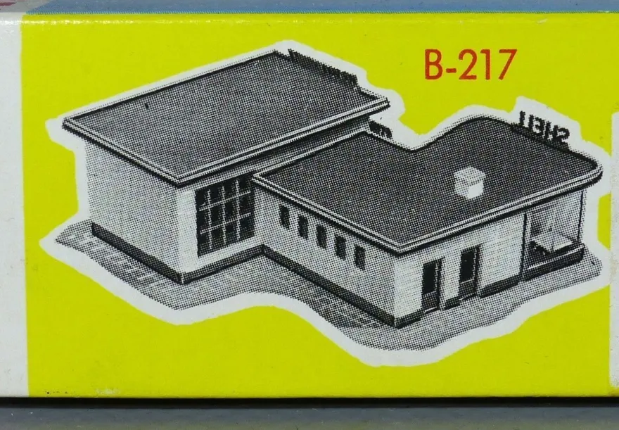 Faller H0 B-217 Tankstelle Shell ODZ 1 mit Werkstatt und Shop 50er/60er NEU OVP
