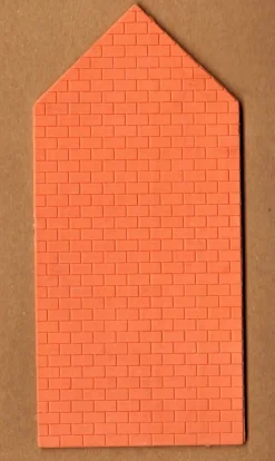 Faller H0 Einzelbauteil Bauteil Seitenwand Wand lachs Backstein groß Nr.003 NEU