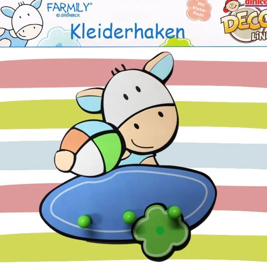 Farmily® Dinico® 3er Kleiderhakenleiste 25x 25 cm