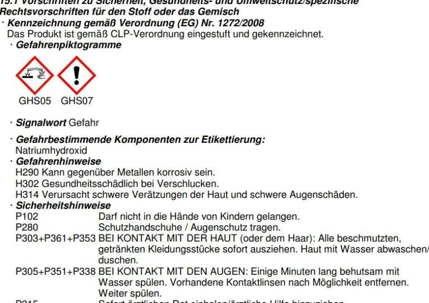 Fermit Rohrreiniger Fermitex 1 Liter Flüssig, 12005