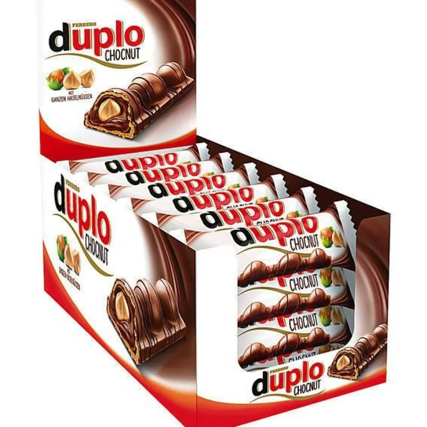 Ferrero Duplo Chocnut Milchschokolade mit Waffel Haselnuss 24x26 g Rg