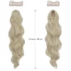 Feshfen Pferdeschwanz Haarteil Haarverlängerung mit Kordelzug, wellig, 60cm