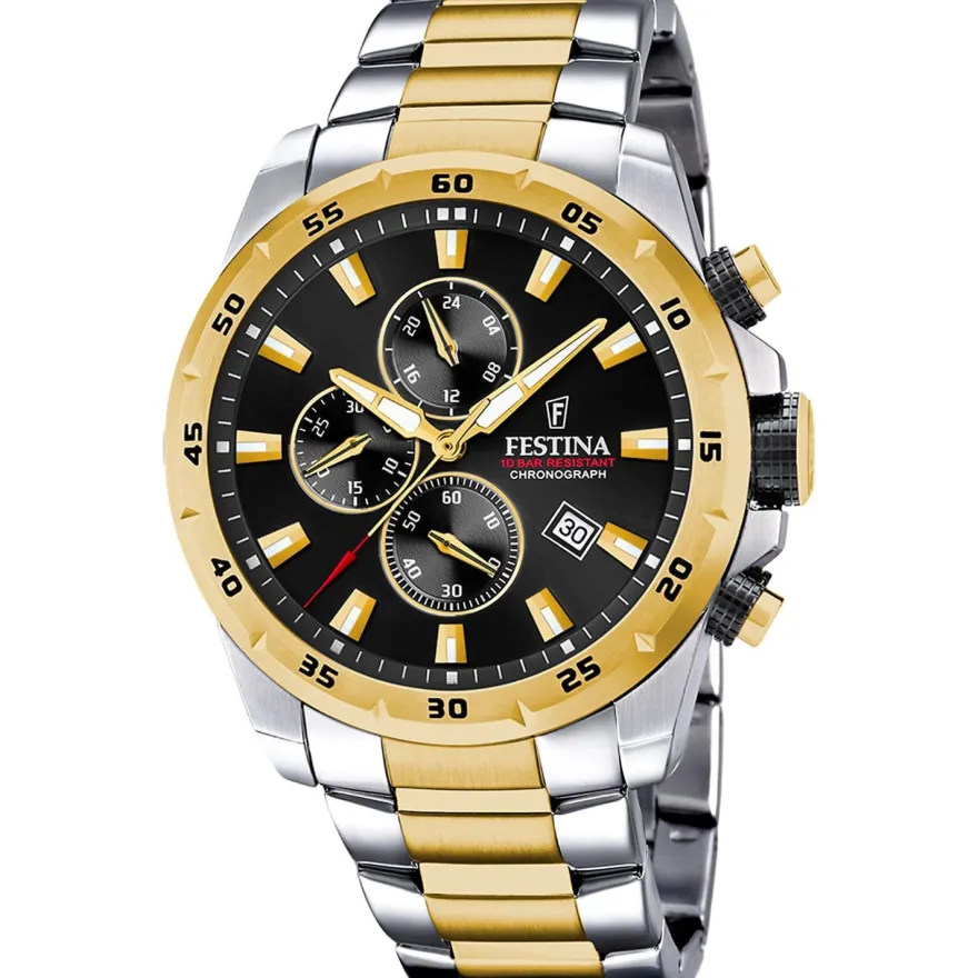 Festina Herrenuhr Quarz Chronograph Zweifarbig F20562/4