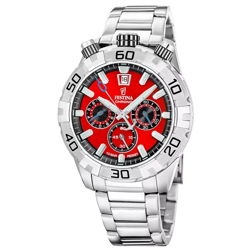 Festina THE Originals/diver Chronograph F20743-5 Edelstahl, rot