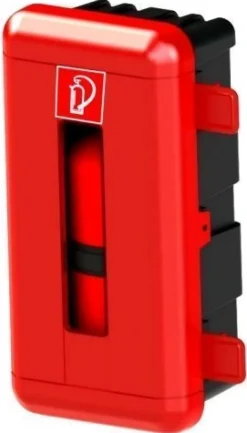 Feuerlöscher Kasten Box Schutzkasten für 6Kg rot-schwarz