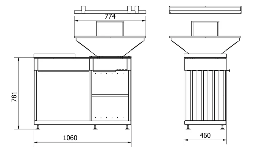 Feuerplatte Quadrum Horizontal