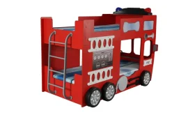 Feuerwehrbett Doppelbett mit Matratze + Rost