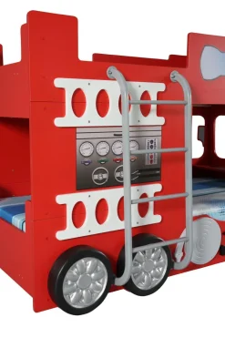 Feuerwehrbett Doppelbett mit Matratze + Rost