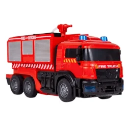 Feuerwehr-Roboterauto 2-in-1 ferngesteuert mit Licht, Sound und Wasser
