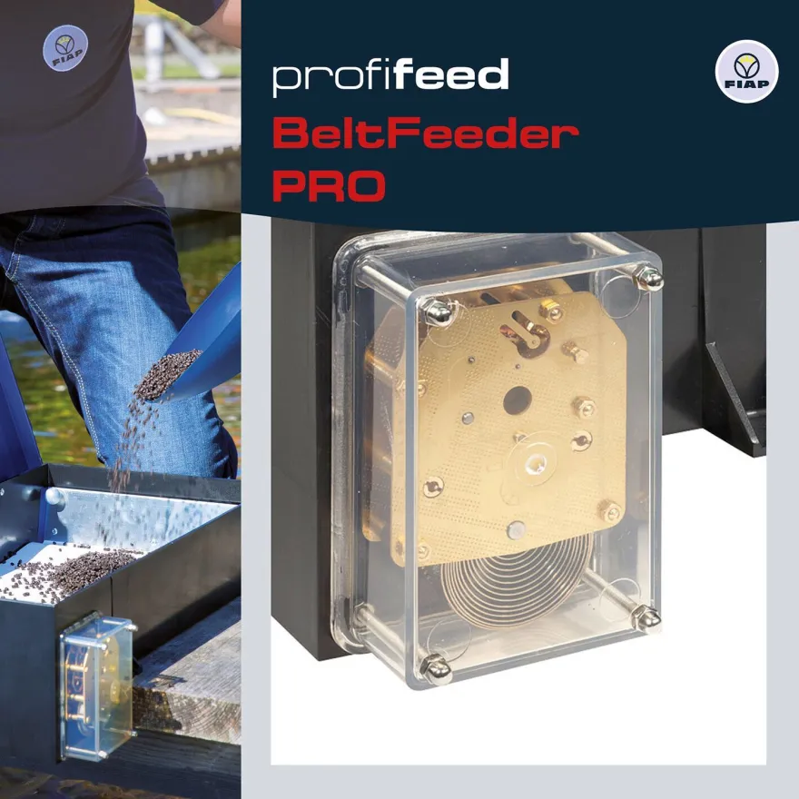FIAP profifeed BeltFeeder PRO 3 kg - Futterautomat - Fischfutterautomat - Teich