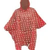 Filmer Fahrrad Regenponcho Quality Red - rot mit hellen Punkten