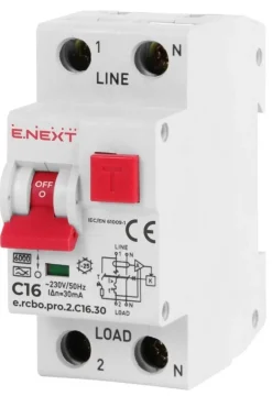 FI/ LS Schalter RCBO C6A 30mA Fehlerstromschutzschalter Leitungsschutzschalter Typ A