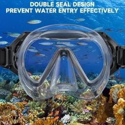 Findway Taucherbrille Kinder Schwimmbrille Schnorchelmaske 180°Panorama Anti