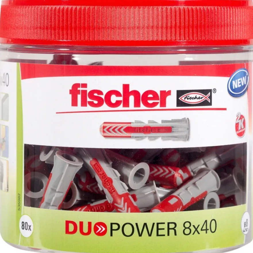 Fischer DuoPower 8 x 40 Runddose (81 St) - 535982