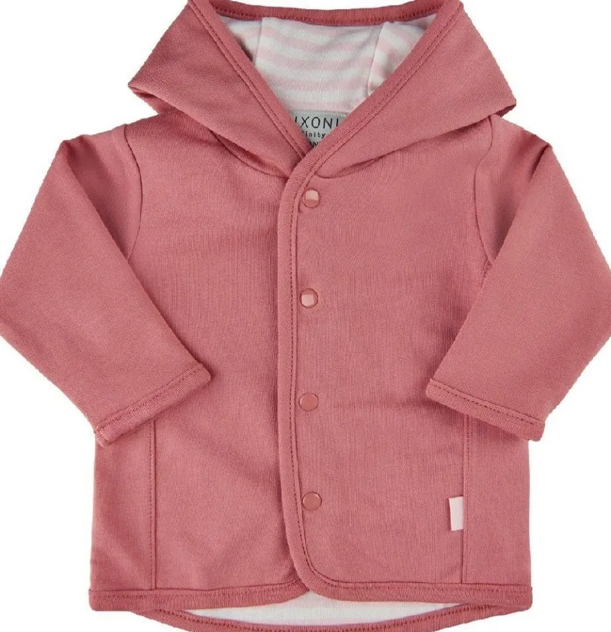 Fixoni Kinder Wende-Cardigan 422016-Dusty Rose