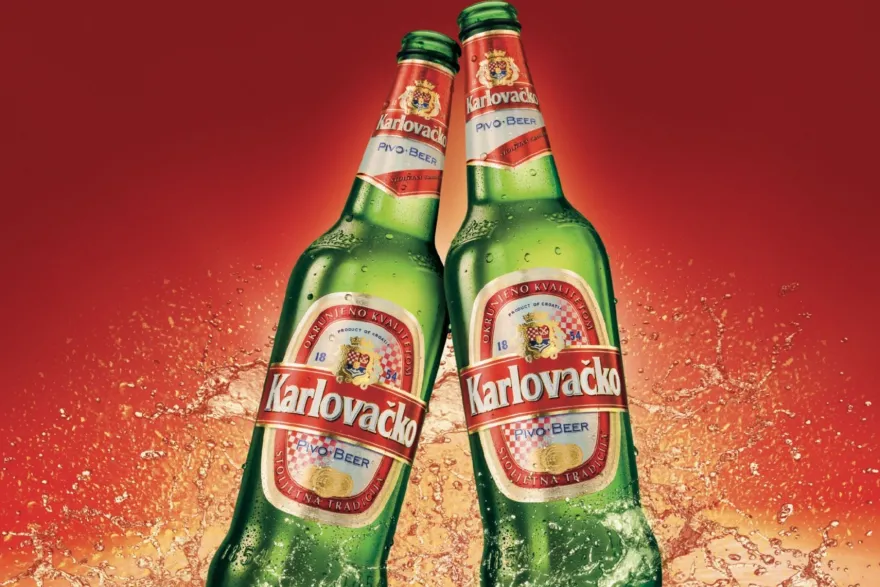 24 Flaschen Karlovacko Bier aus Kroatien