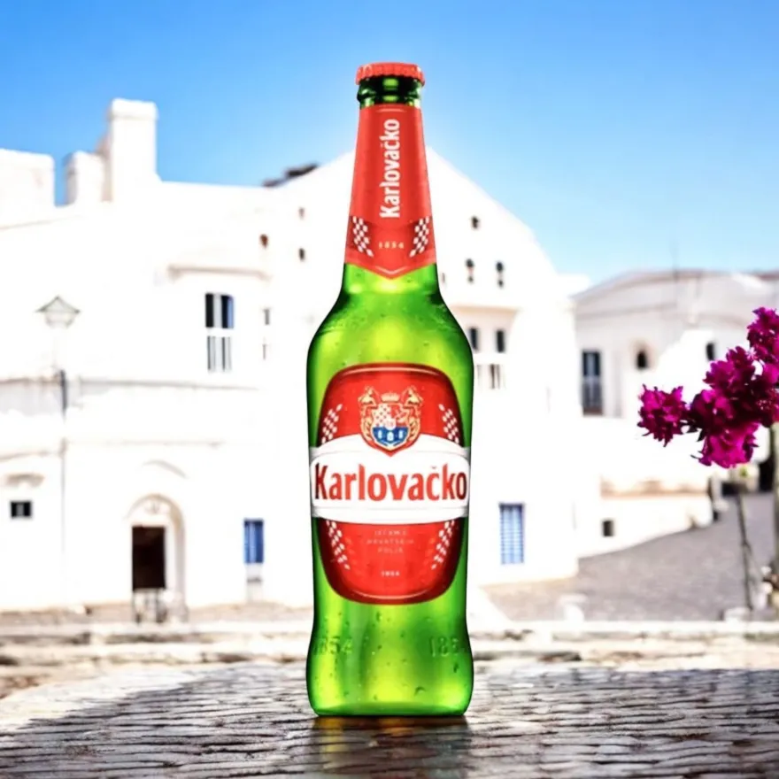 24 Flaschen Karlovacko Bier aus Kroatien